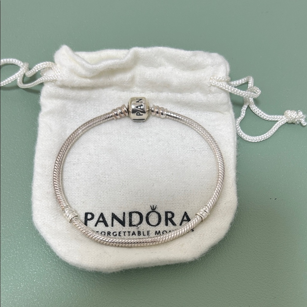 Pandora Silver Clasp Bracelet Charm - Silver Tone